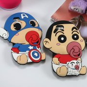 卡通手機殼Q版公仔，PVC奶嘴手機殼_手機套