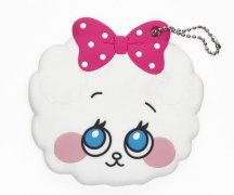 卡通便攜鏡子PVC套，可愛小羊鏡子保護套_PVC套